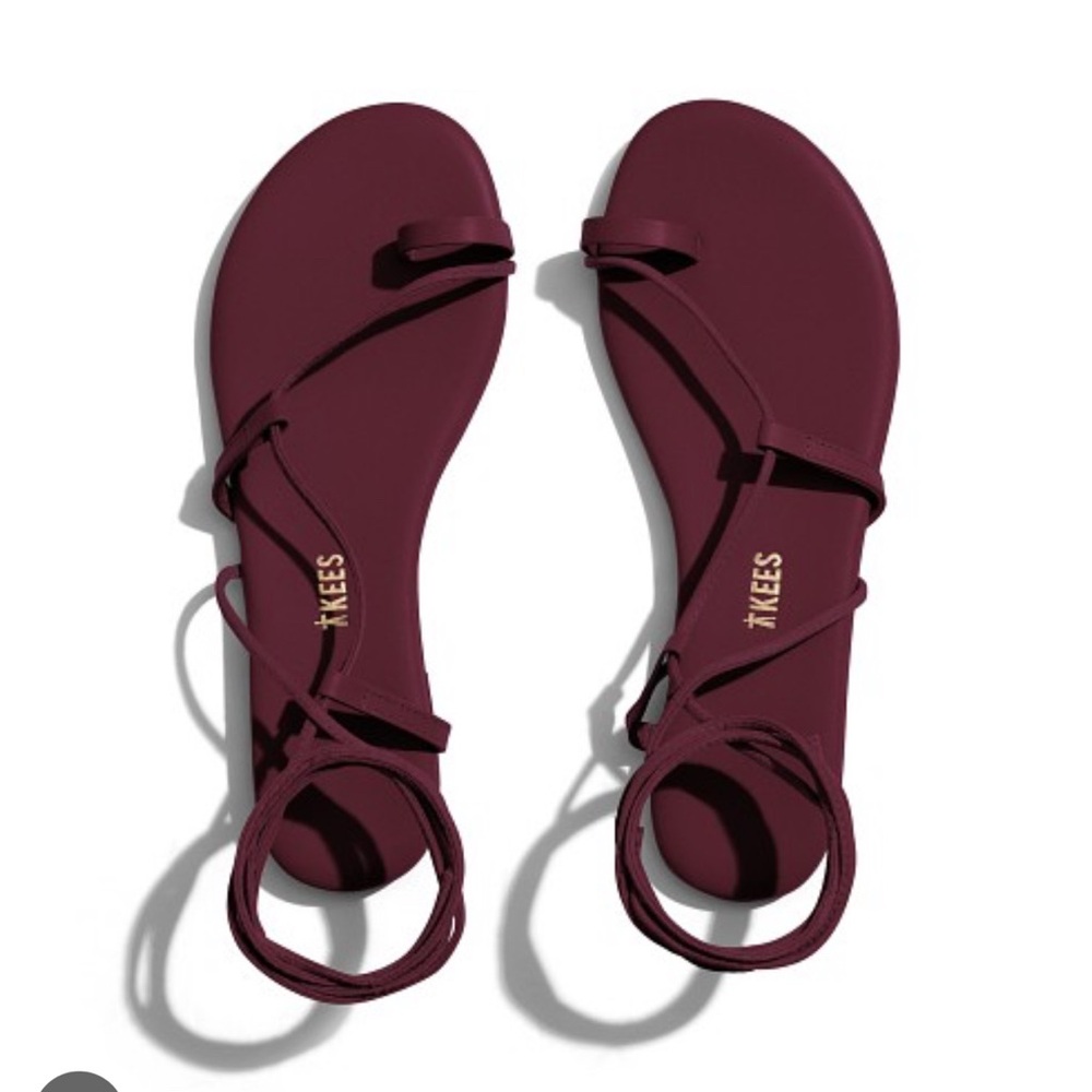 TKEES - Jo Sandals - Port (Burgundy) - Size 7
